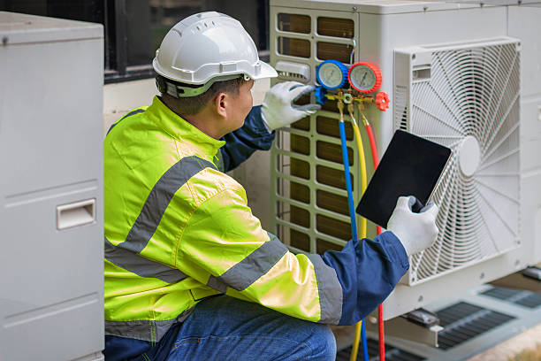 Professional Hvac Installation technician working in Galena Park, TX